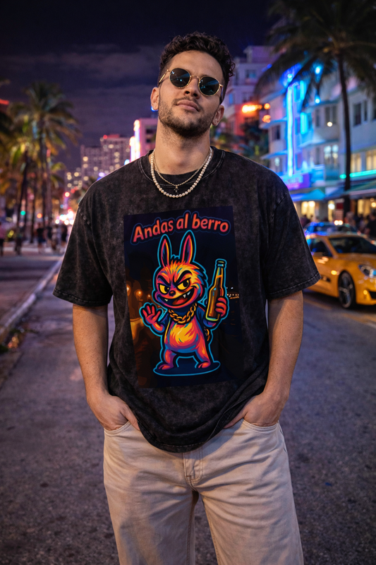 Camiseta oversize Lavado Vintage/Desgastada