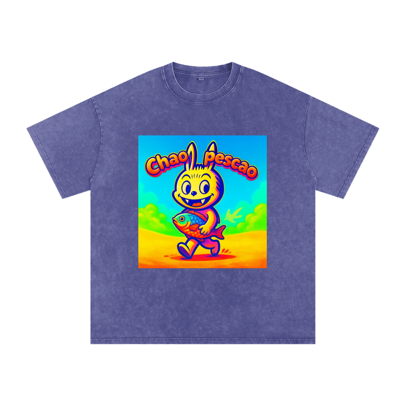 Camiseta oversize Lavado Vintage/Desgastada