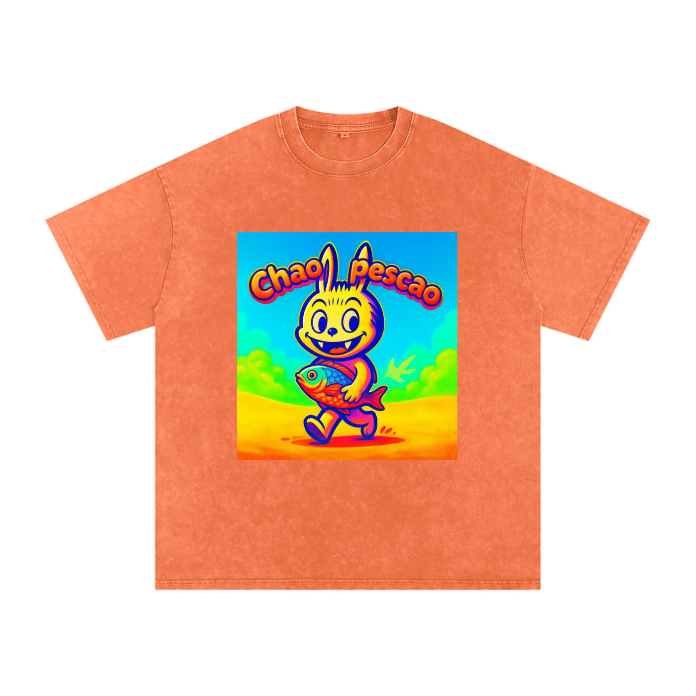 Camiseta oversize Lavado Vintage/Desgastada