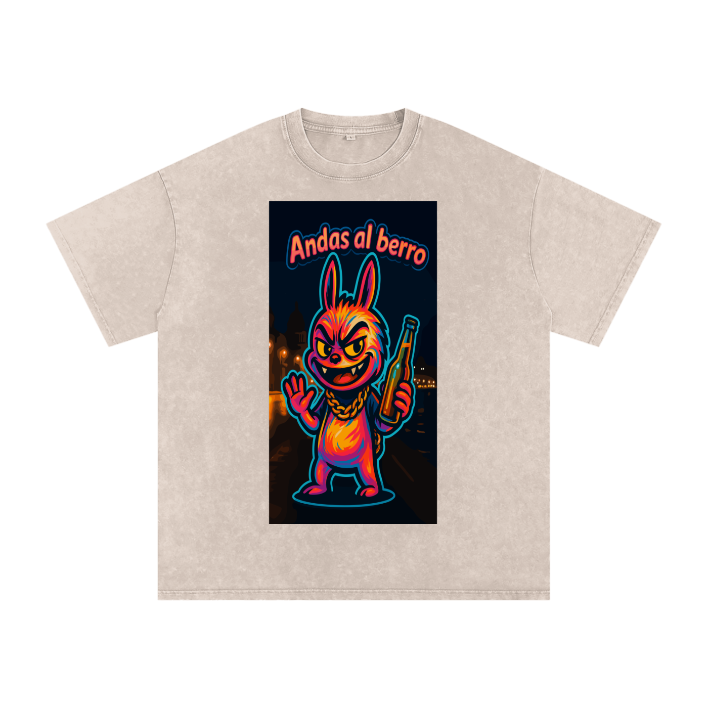 Camiseta oversize Lavado Vintage/Desgastada