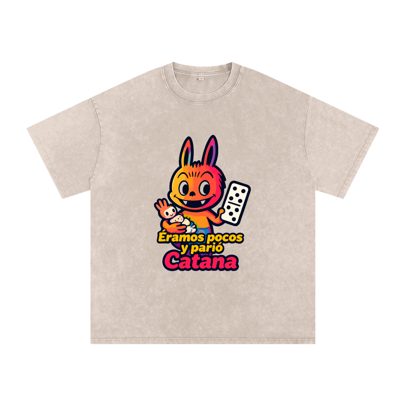Camiseta oversize Lavado Vintage/Desgastada