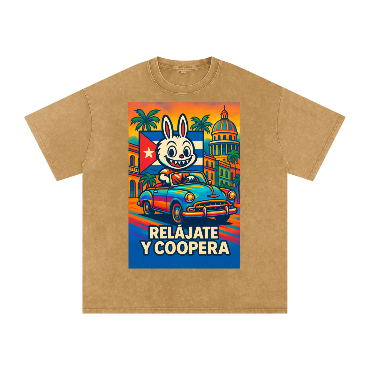 Camiseta oversize Lavado Vintage/Desgastada