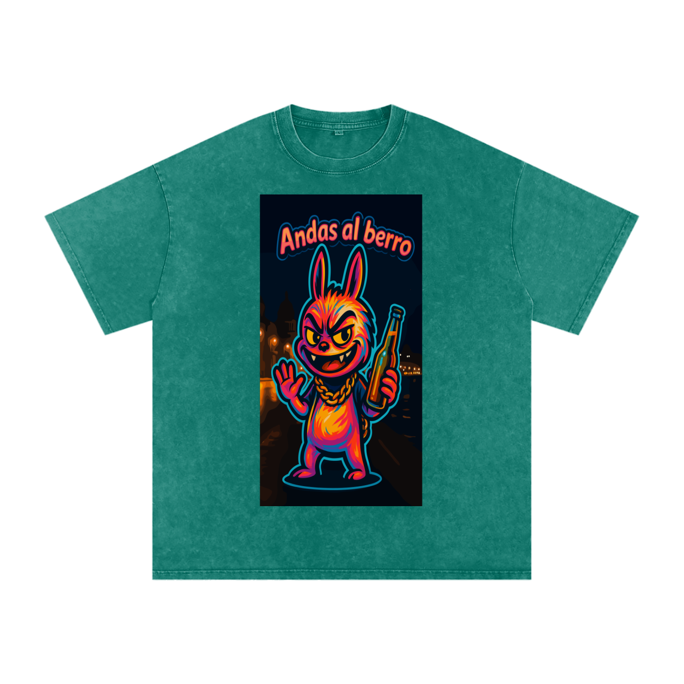 Camiseta oversize Lavado Vintage/Desgastada