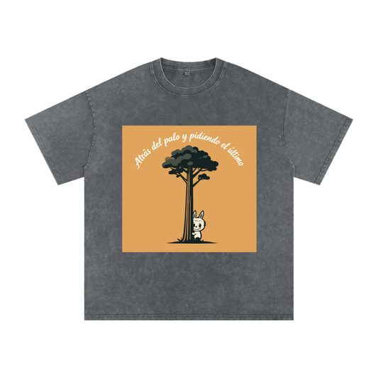 Camiseta oversize Lavado Vintage/Desgastada