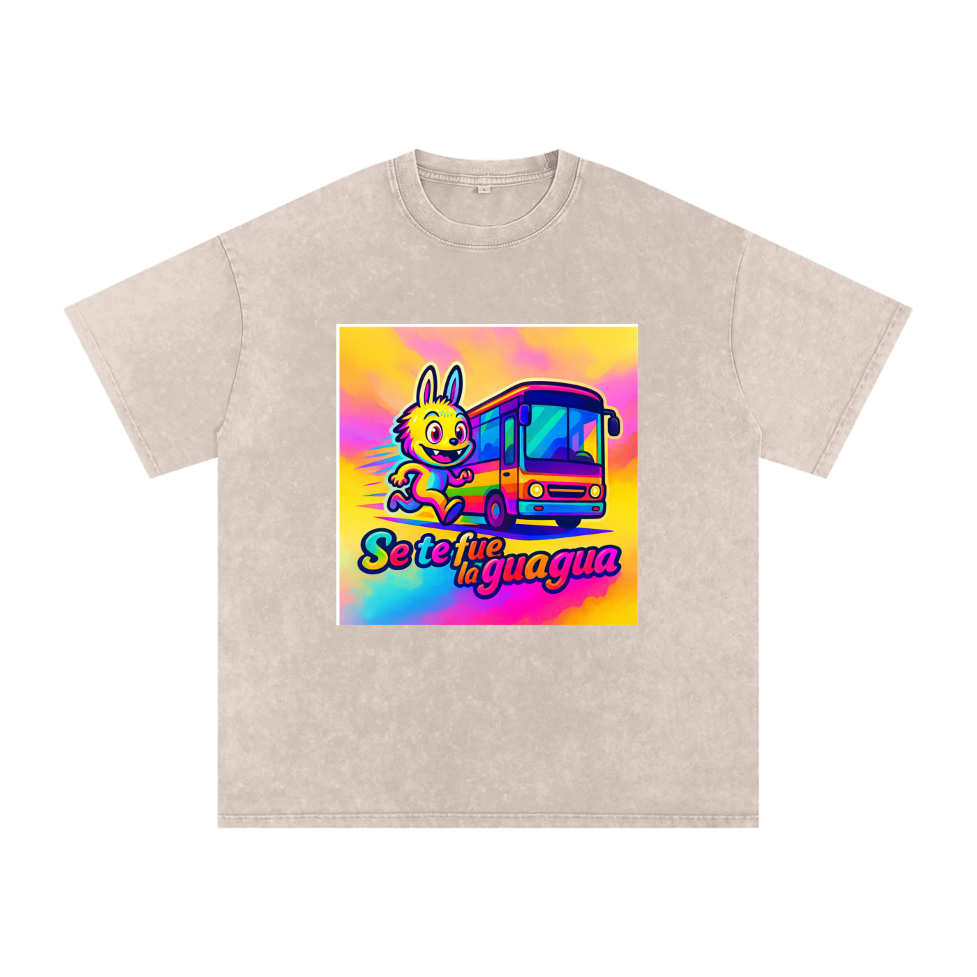 Camiseta oversize Lavado Vintage/Desgastada