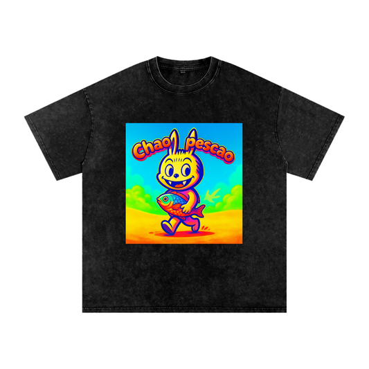 Camiseta oversize Lavado Vintage/Desgastada