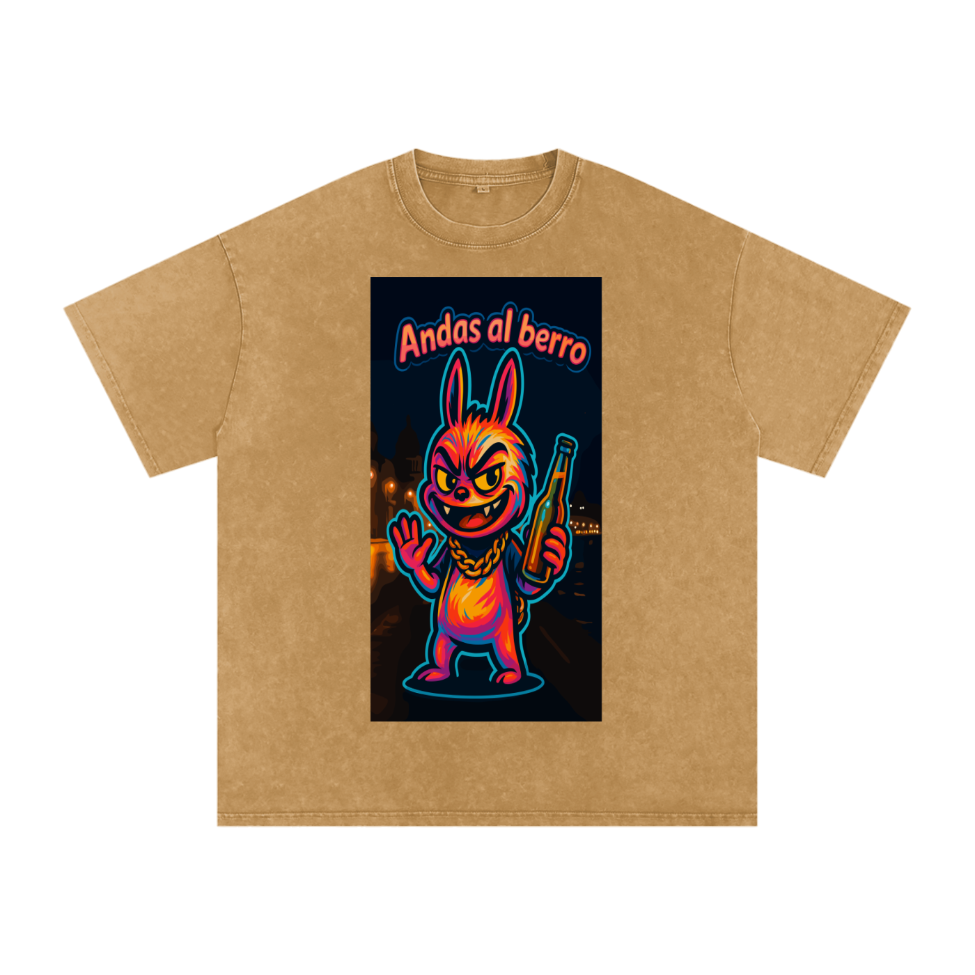 Camiseta oversize Lavado Vintage/Desgastada