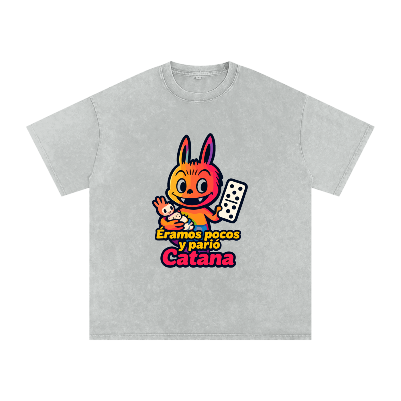 Camiseta oversize Lavado Vintage/Desgastada