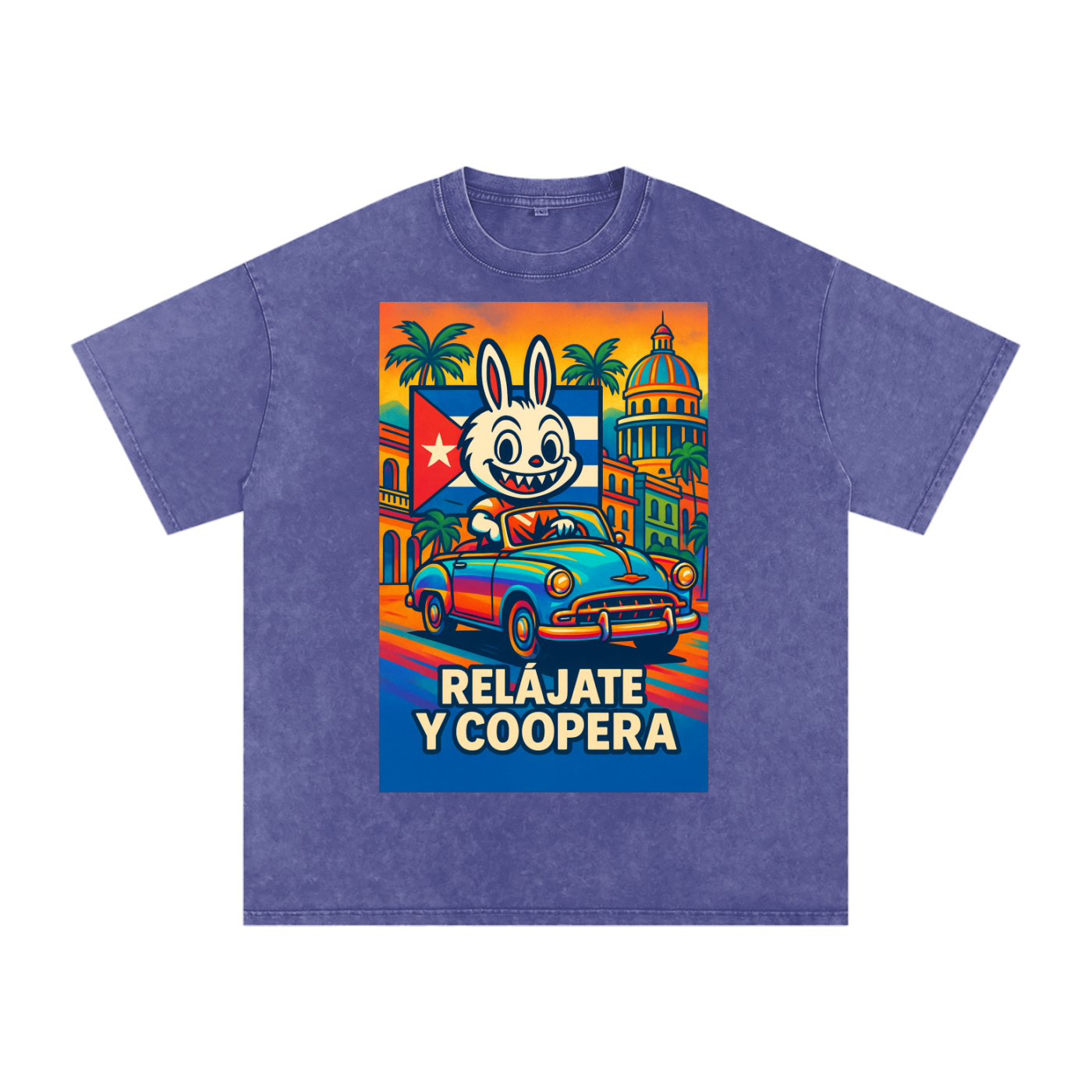 Camiseta oversize Lavado Vintage/Desgastada