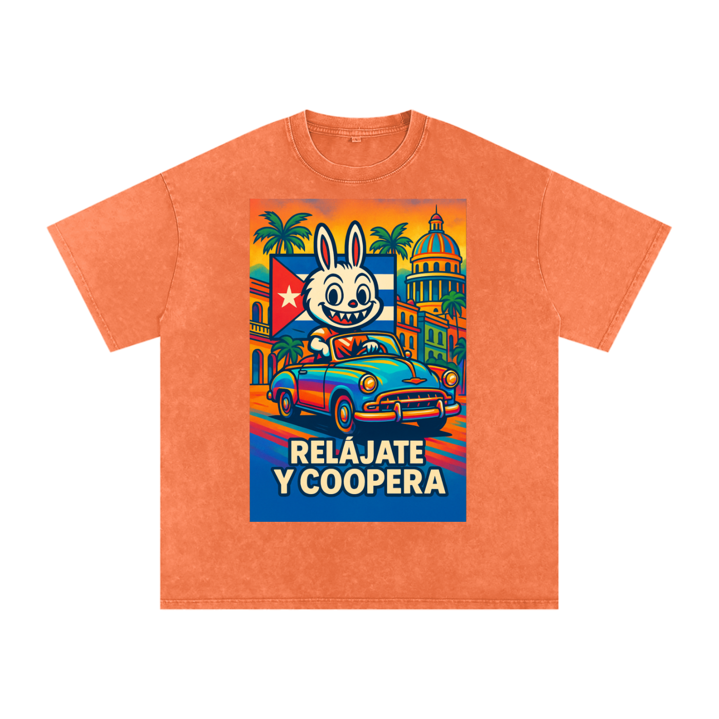 Camiseta oversize Lavado Vintage/Desgastada