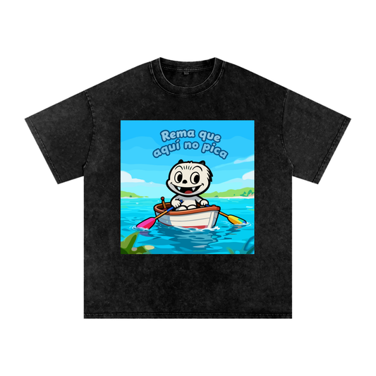 Camiseta Lavado Vintage/Desgastada