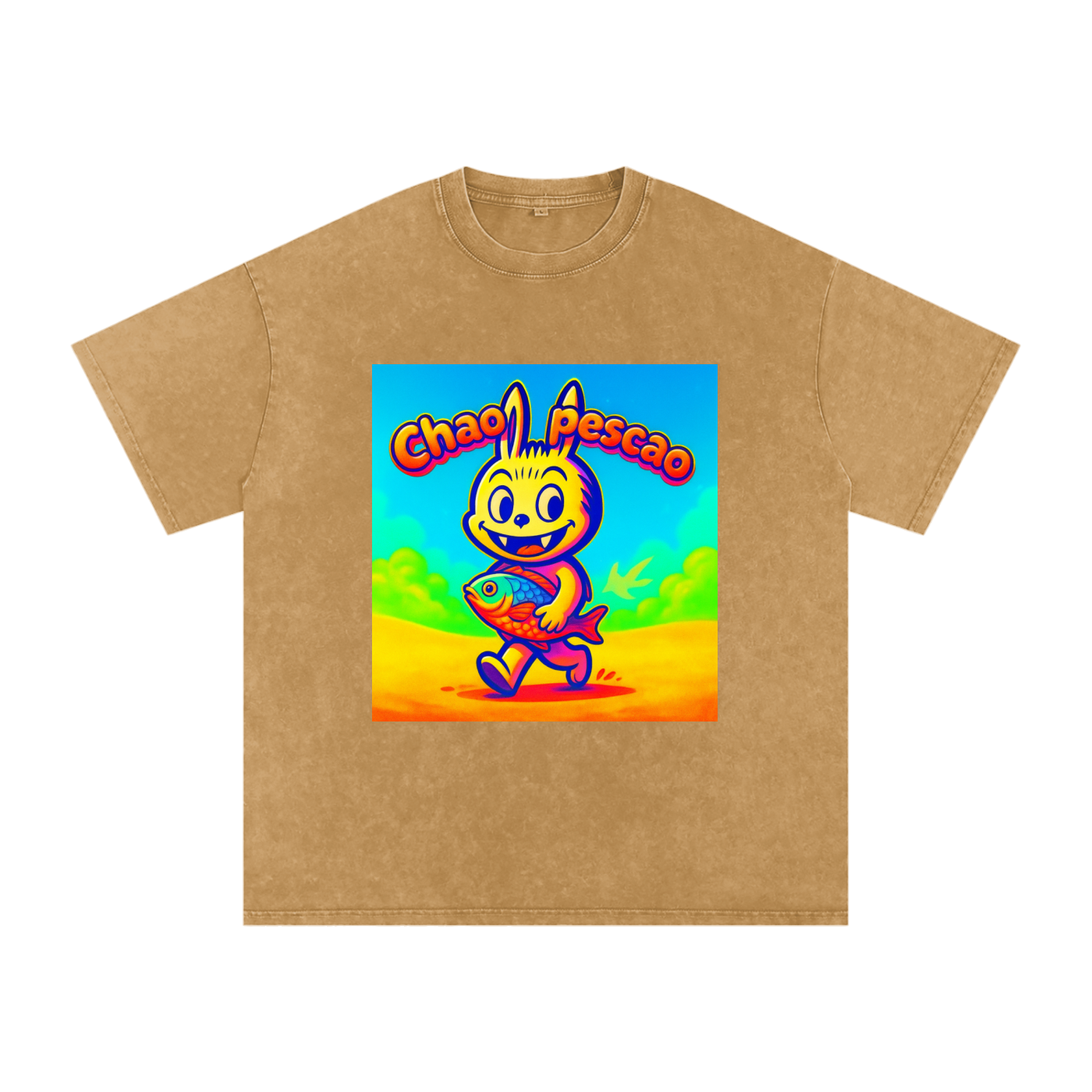 Camiseta oversize Lavado Vintage/Desgastada
