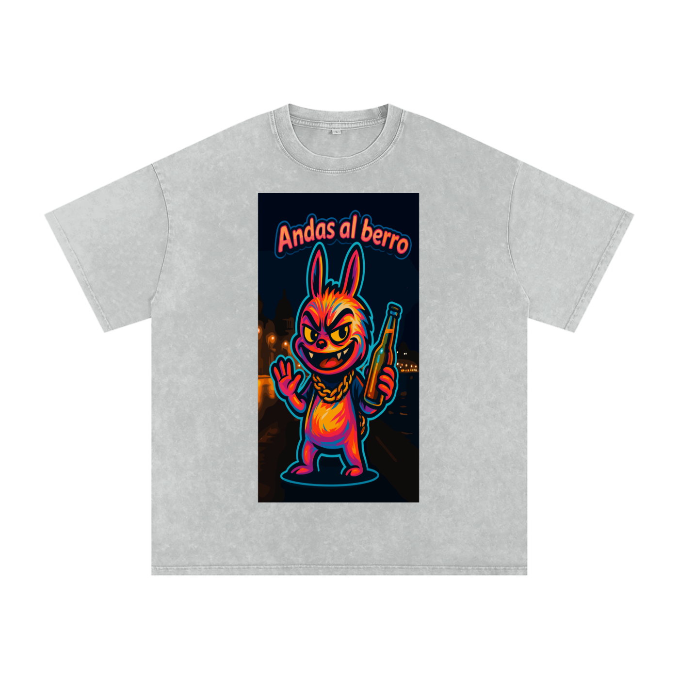 Camiseta oversize Lavado Vintage/Desgastada