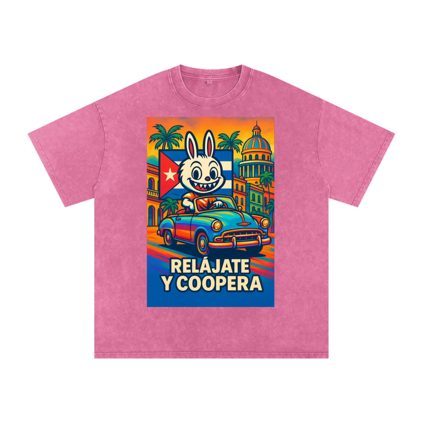 Camiseta oversize Lavado Vintage/Desgastada